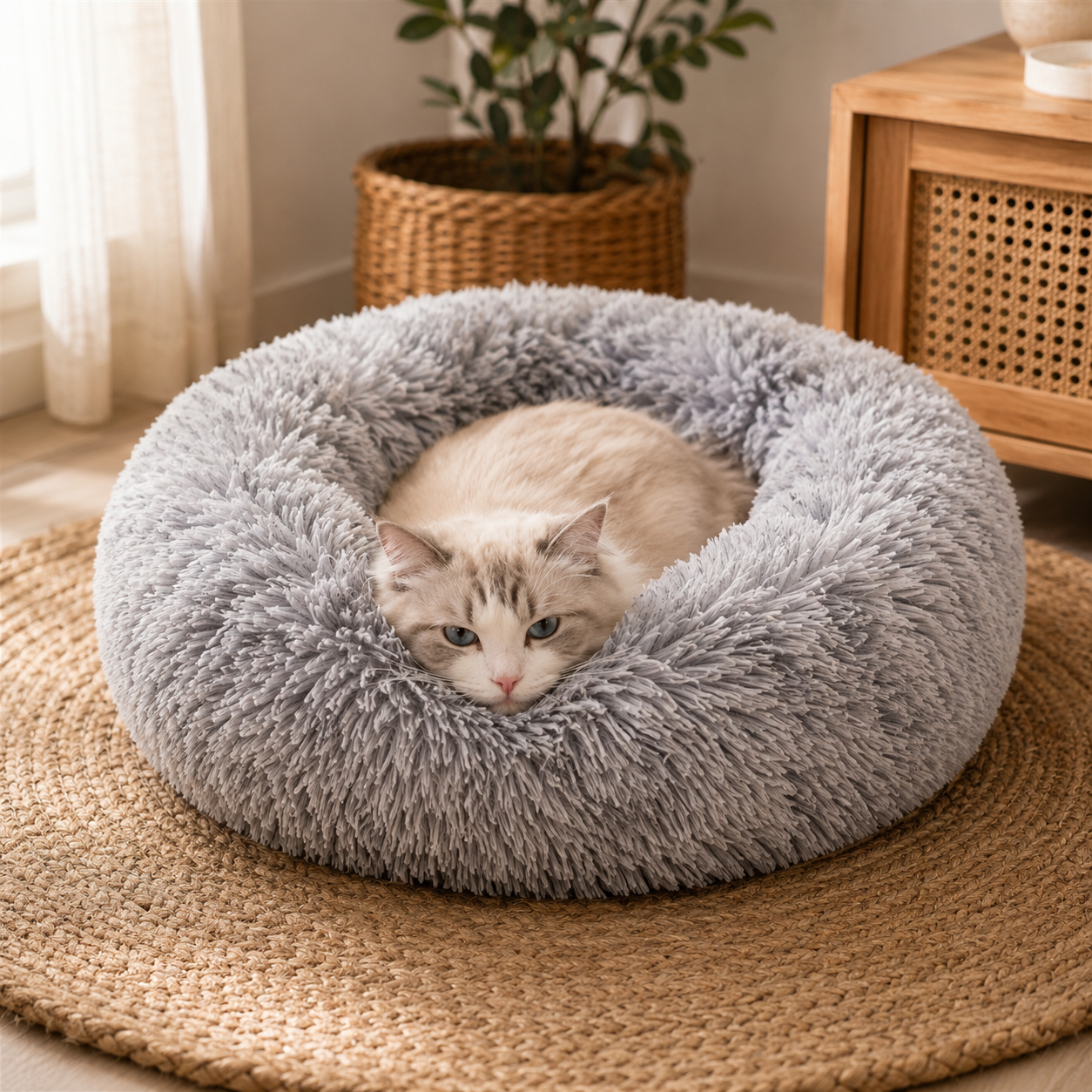 Panier Chat Rond