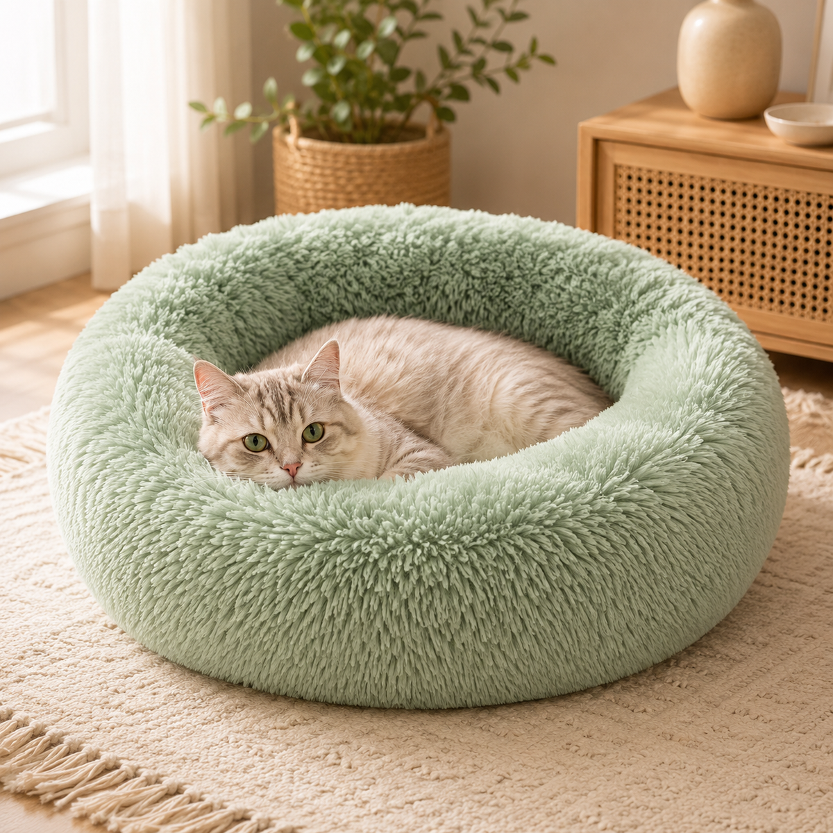 Panier Chat Rond