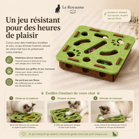 Jouet pour Chat Puzzle Labyrinthe en Feutre avec Grelot