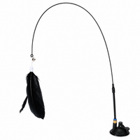 Jouet pour Chat Baguette Plumes Ventouse Mains Libres