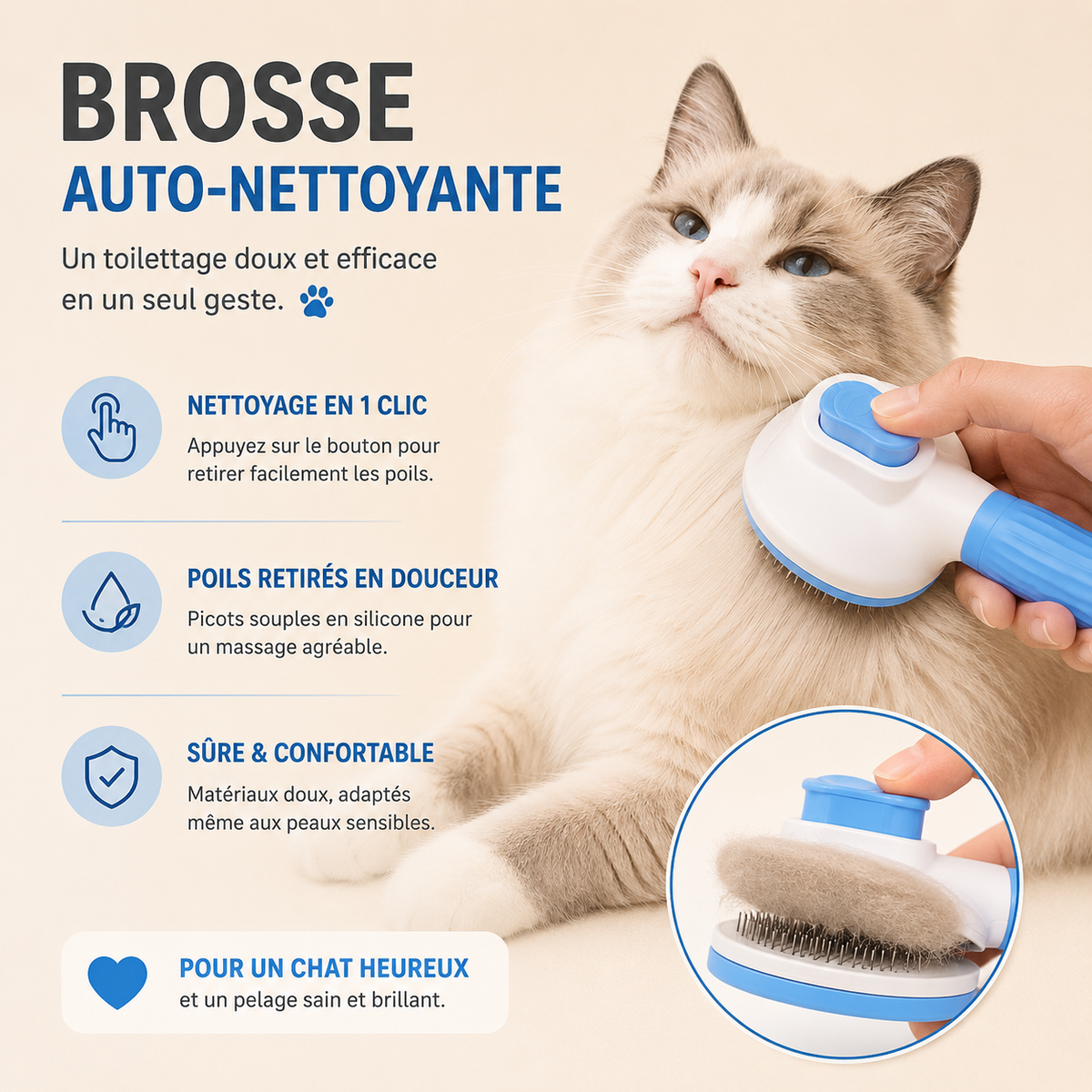 Brosse chat