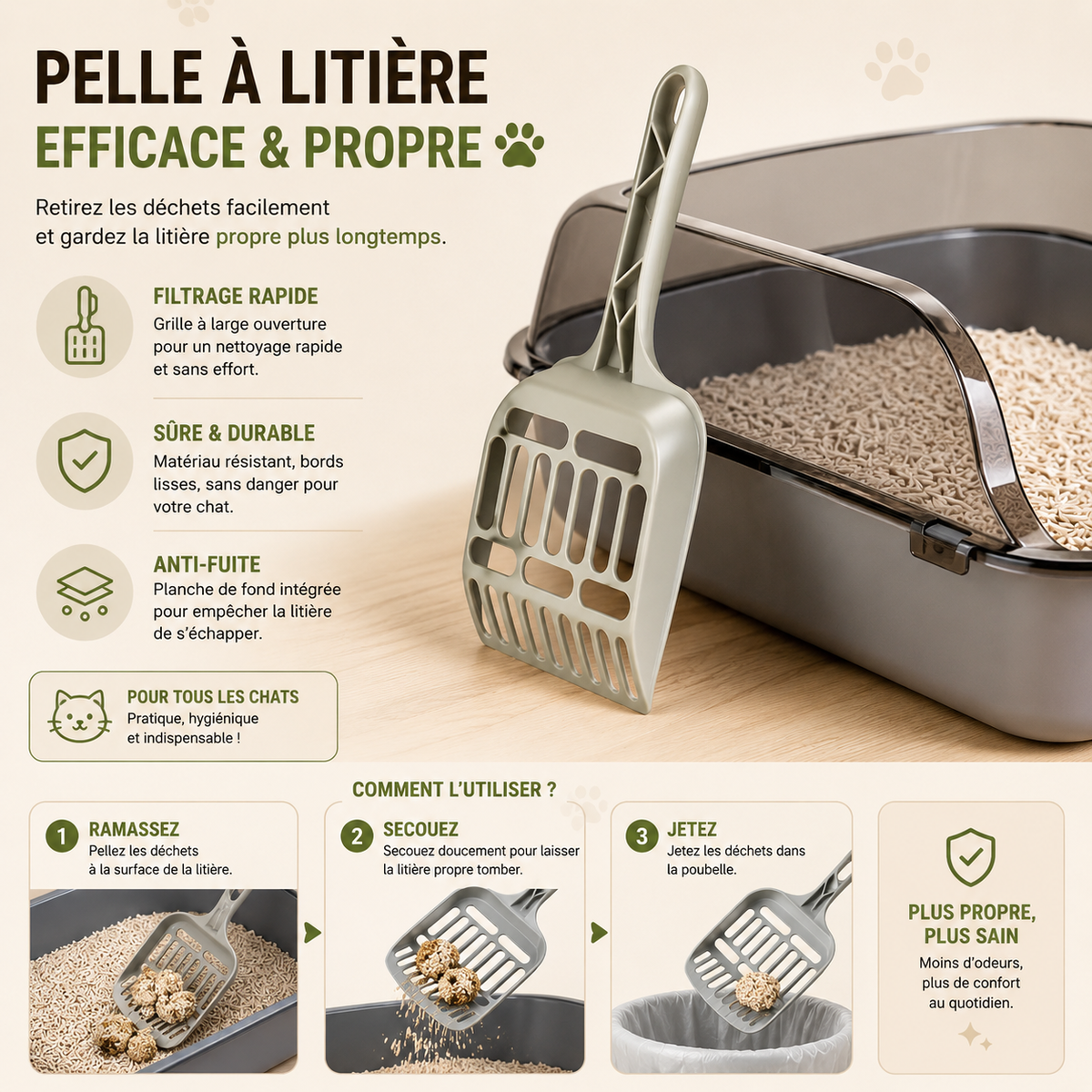 Bac litière chat 1