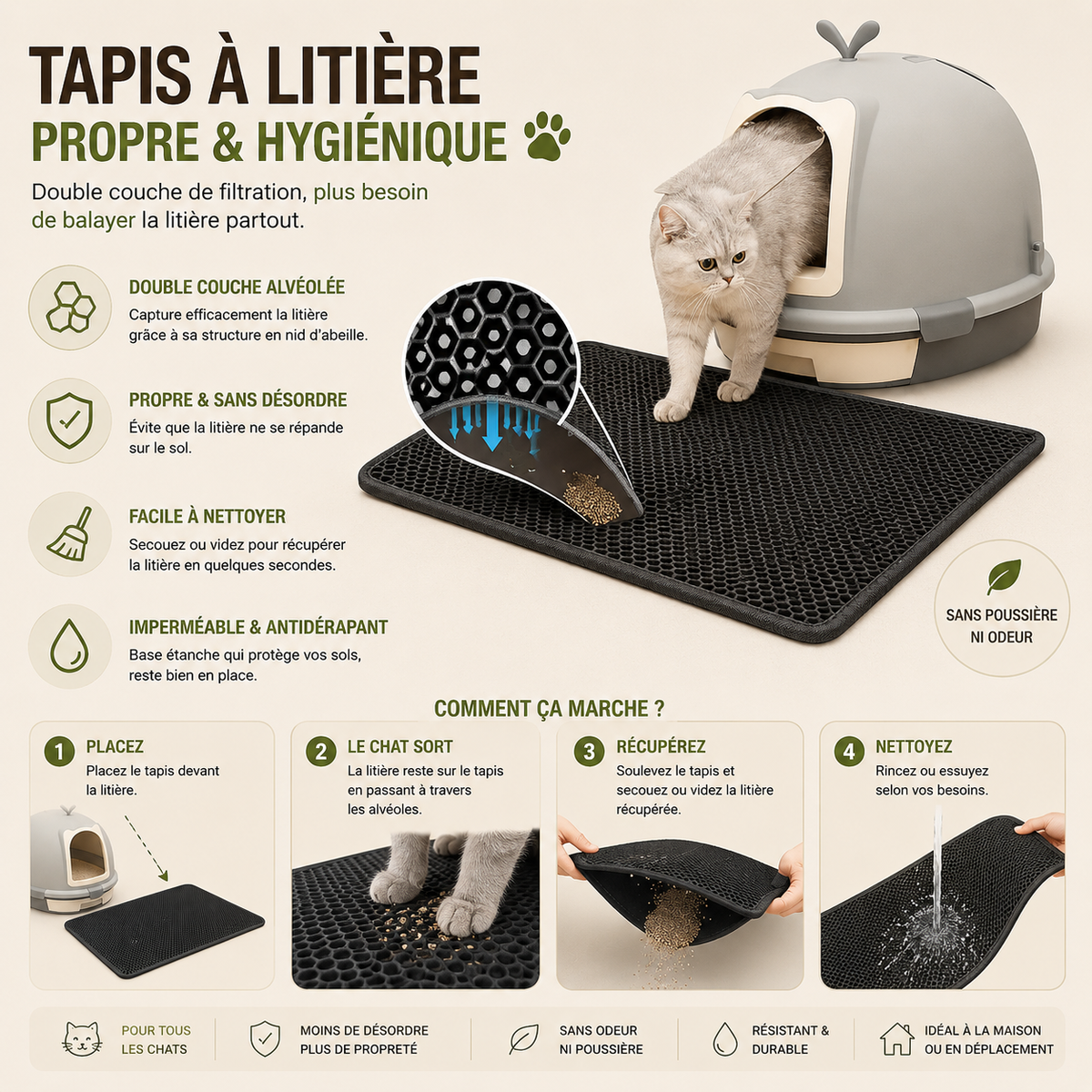 tapis de litiere