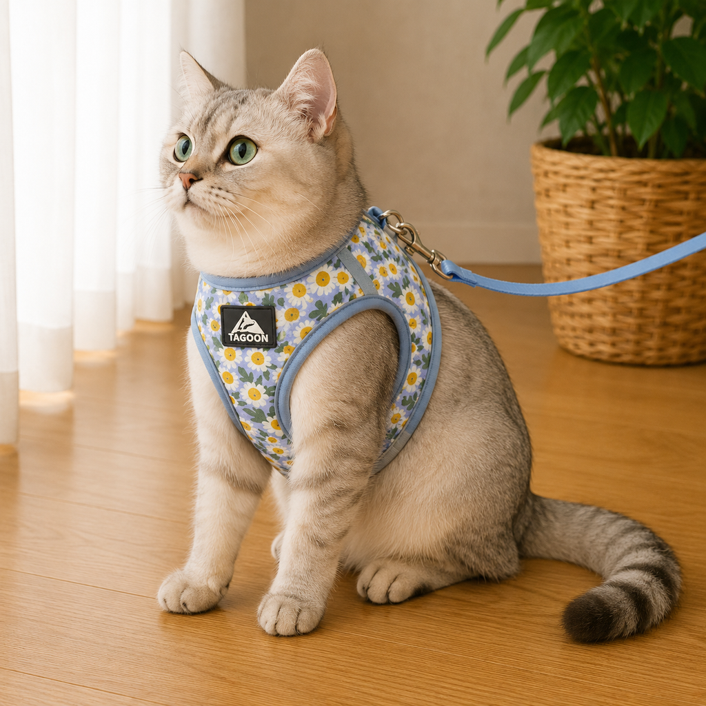 Pet Dog Harness No Pull Breathable Reflective Dog Harness and Leash Set Adjustable Pet Accessories Harness for Kittens Puppies