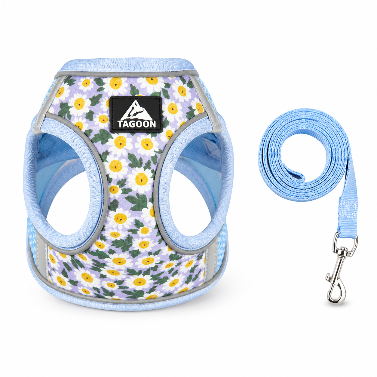 Pet Dog Harness No Pull Breathable Reflective Dog Harness and Leash Set Adjustable Pet Accessories Harness for Kittens Puppies