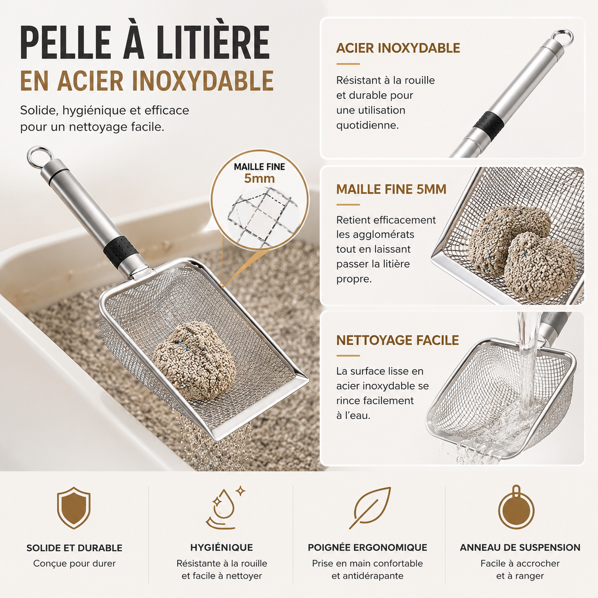 Pelle a litiere