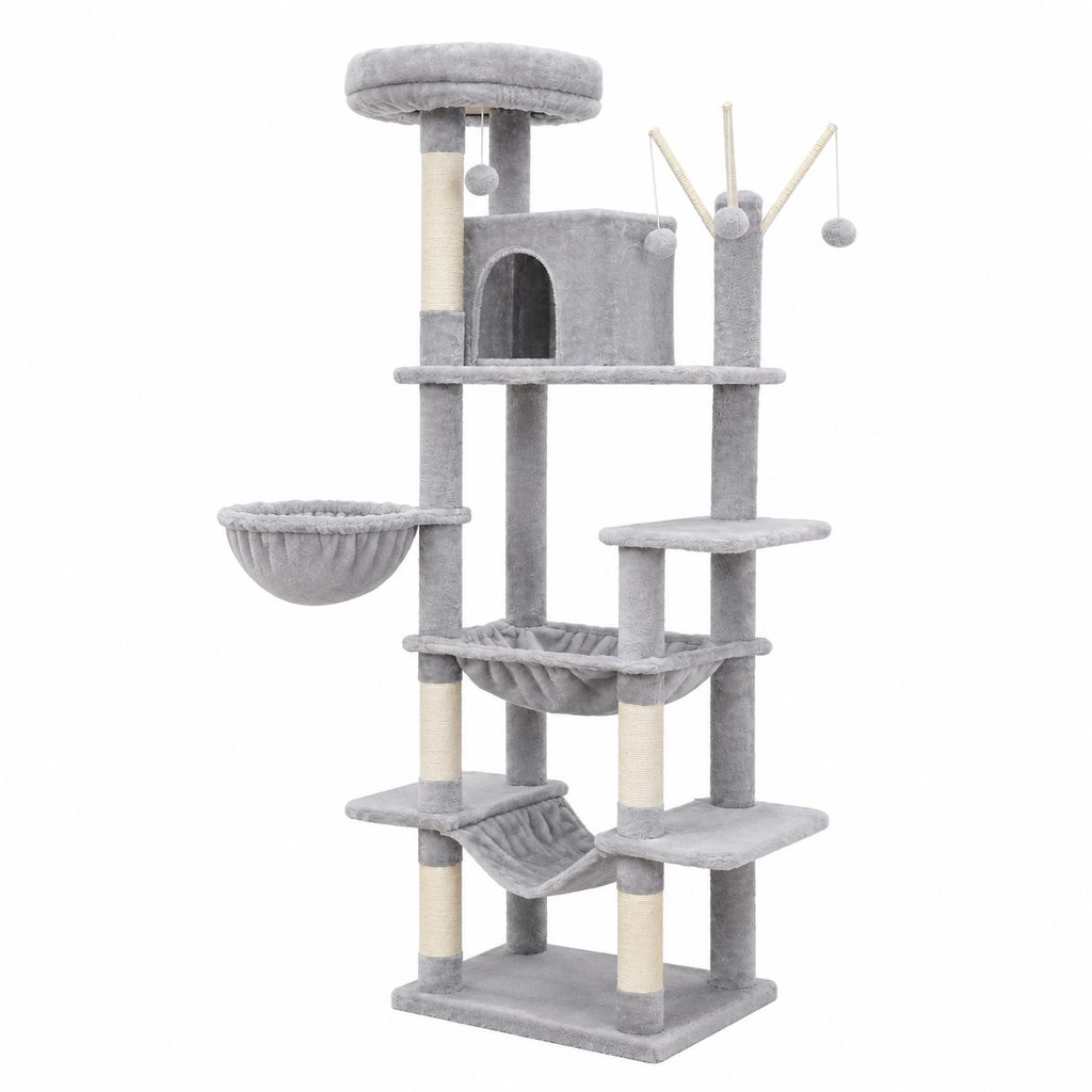 Arbre à Chat XXL avec Niche et Hamac