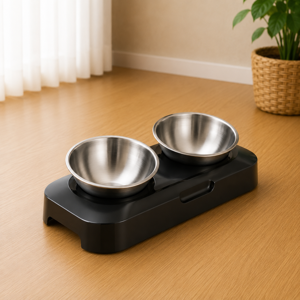 Duo de Gamelles Chat Inox 304