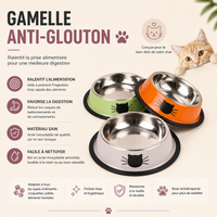 Gamelle Chat Inox Antidérapante