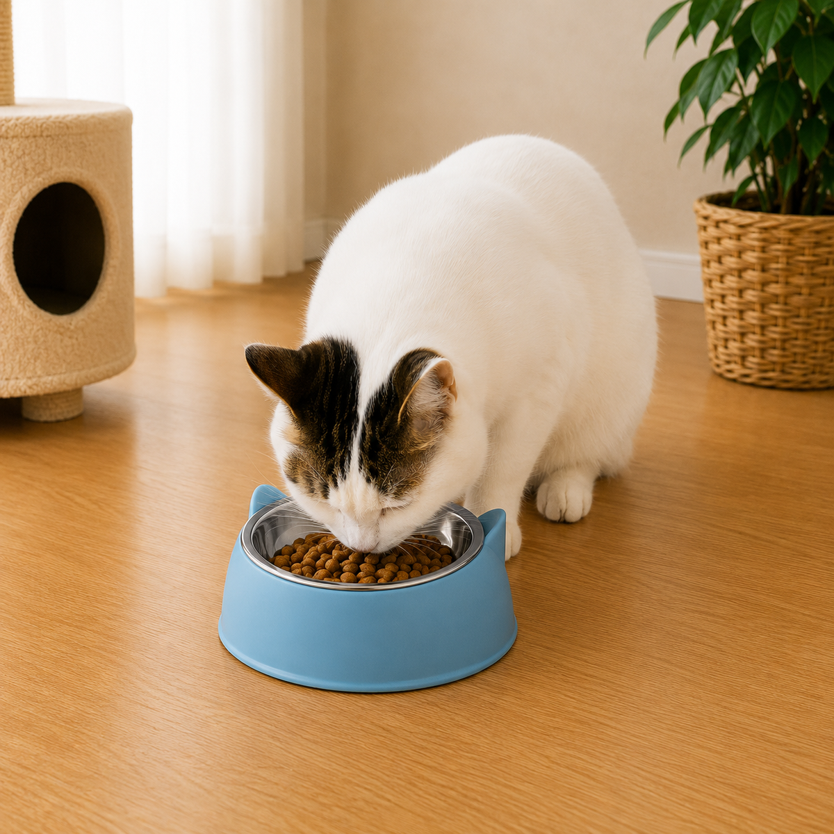 Gamelle Chat Inclinée Protection Cervicale