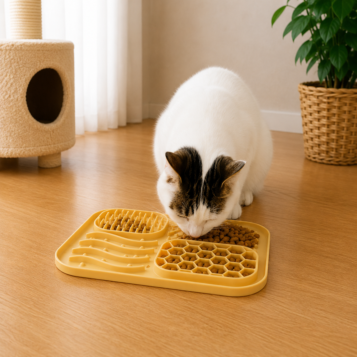 1 Piece Pet Licking Mat Slow Feeder Bowl for Dogs, Anti-Spill Dog Bowl, Cat and Dog Feeding Supplies