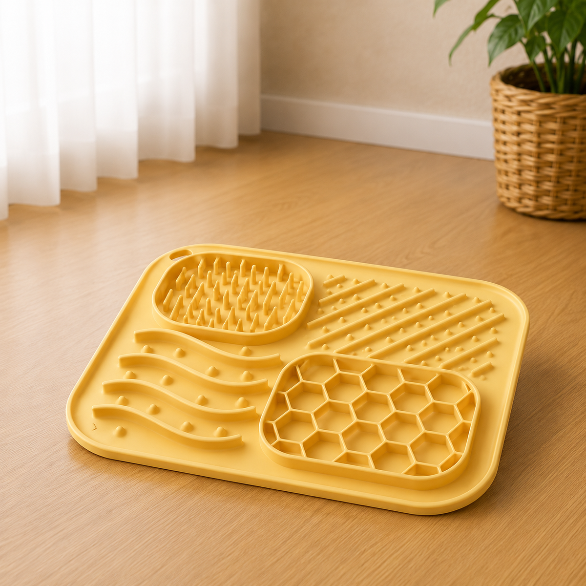 1 Piece Pet Licking Mat Slow Feeder Bowl for Dogs, Anti-Spill Dog Bowl, Cat and Dog Feeding Supplies