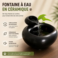 Tabletop Ceramic Fountain Feng Shui Water Feature Meditation Calming Waterfall Hydroponic Vase Fish Tank Office Home Decor