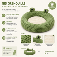 Panier Chat Douillet en Peluche