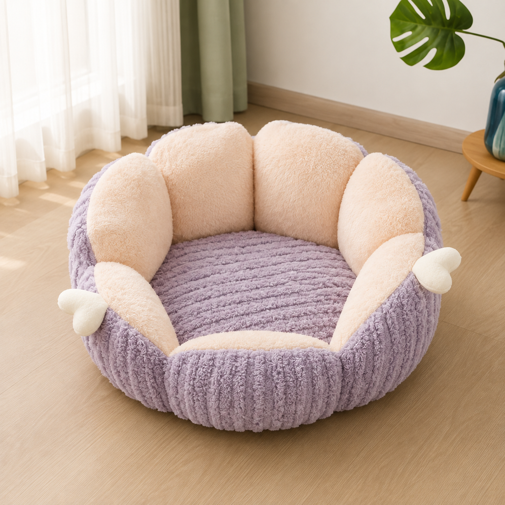 Panier Chat Moelleux en Corail