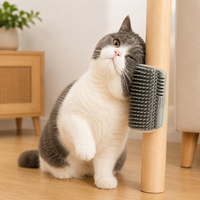Griffoir Mural Chat avec Brosse de Massage