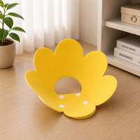Collerette Chat Fleur en Feutrine