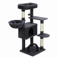 Arbre à Chat Anthracite avec Brosse de Massage