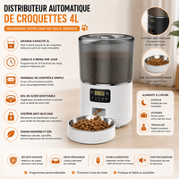 Distributeur de Croquettes Programmable Inox
