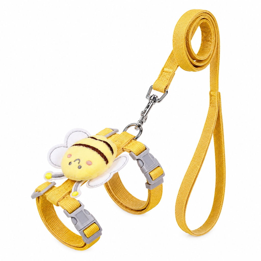 Harnais et Laisse pour Chat Motif Abeille
