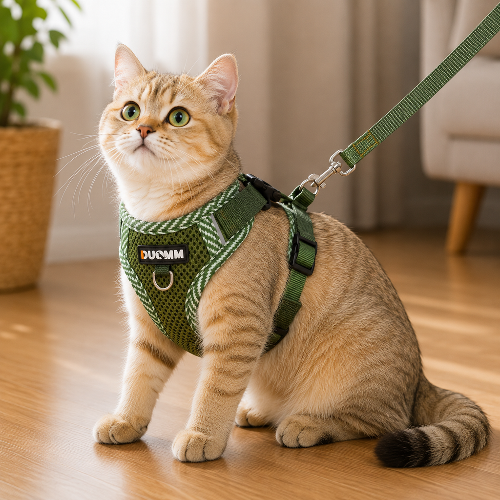 Harnais et Laisse pour Chat Rembourré