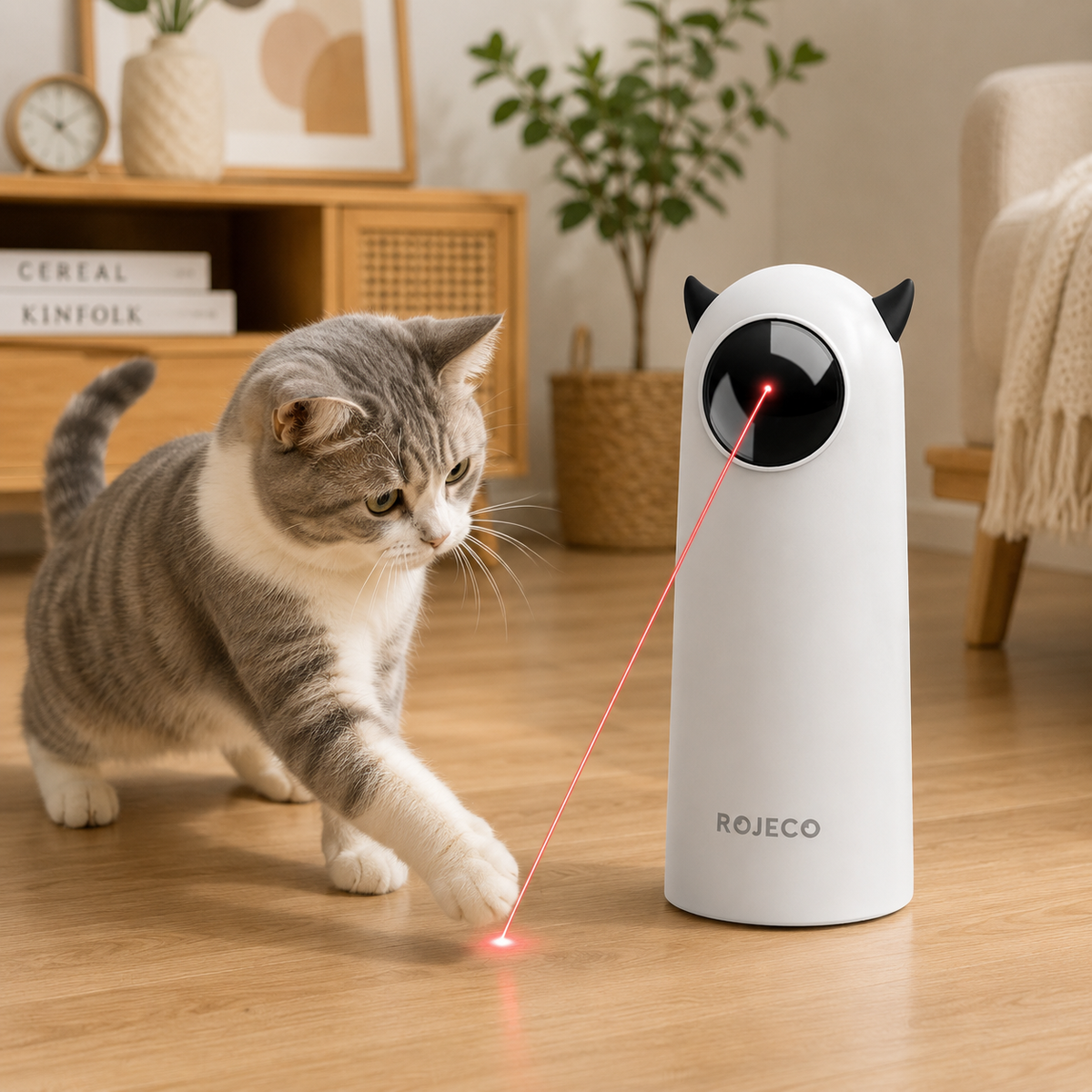 Jouet Laser pour Chat Automatique et Interactif