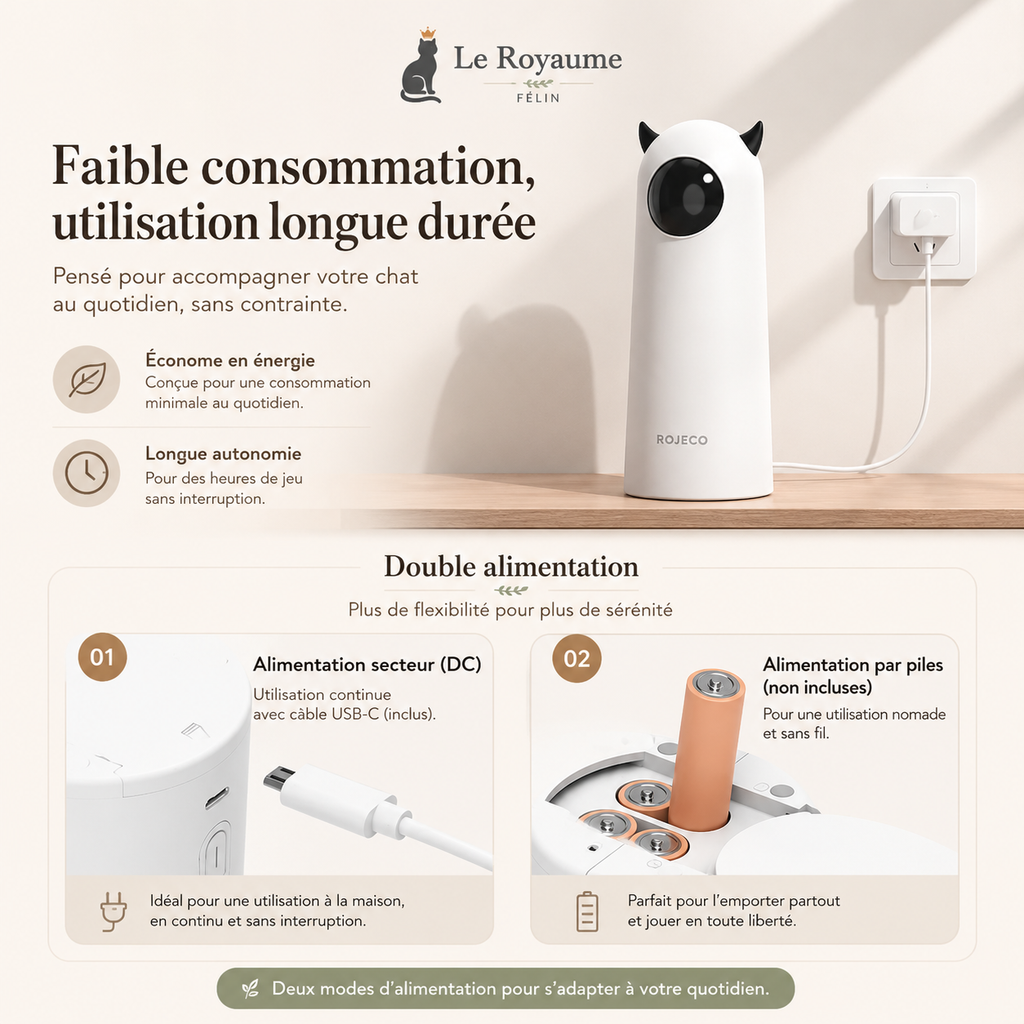 Jouet Laser pour Chat Automatique et Interactif