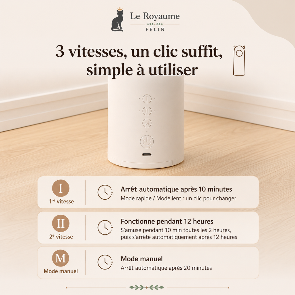 Jouet Laser pour Chat Automatique et Interactif