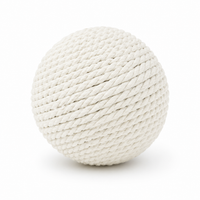Jouet pour Chat Balle Sisal Sonore Nettoyage des Dents