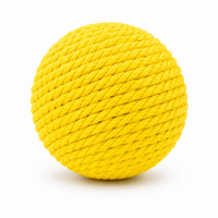 Jouet pour Chat Balle Sisal Sonore Nettoyage des Dents