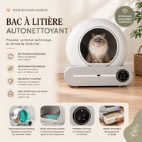 Litière Autonettoyante Connectée pour Chat