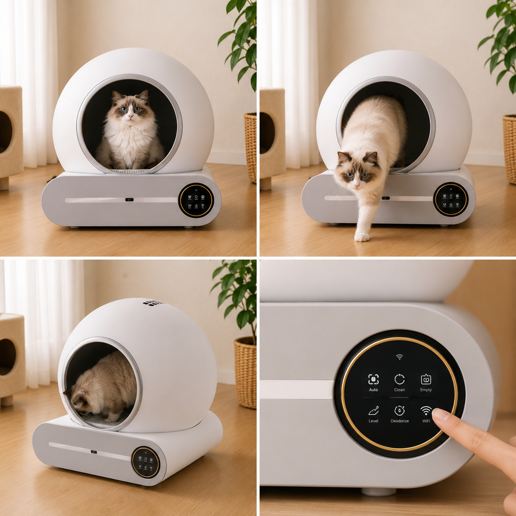 Litière Autonettoyante Connectée pour Chat