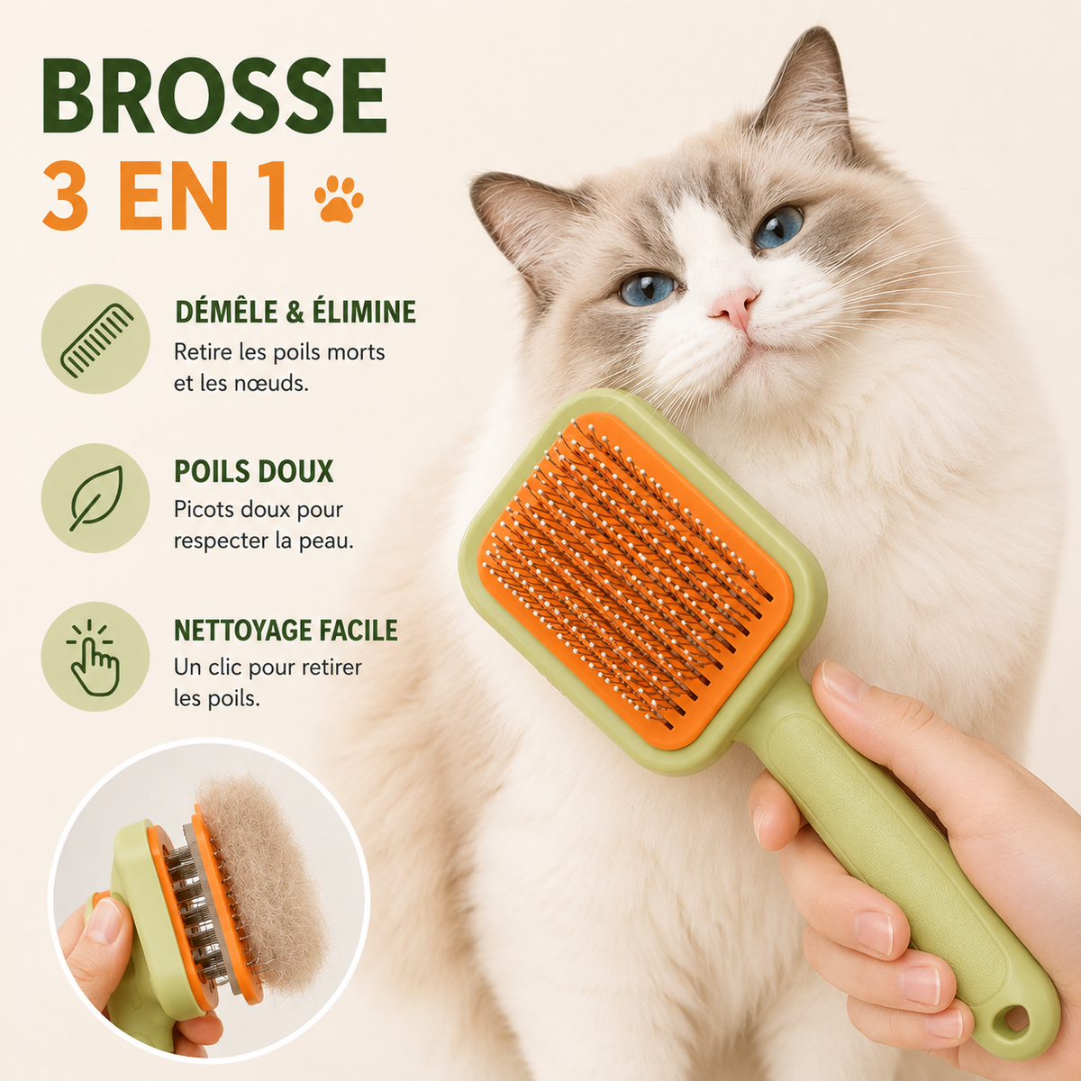 Brosse chat