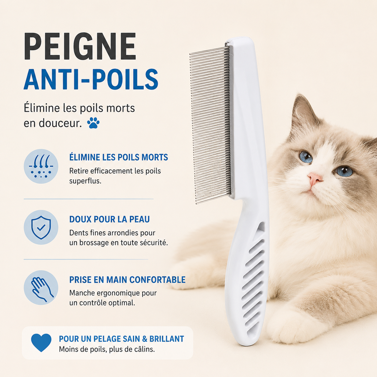Peigne chat