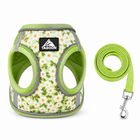 Pet Dog Harness No Pull Breathable Reflective Dog Harness and Leash Set Adjustable Pet Accessories Harness for Kittens Puppies