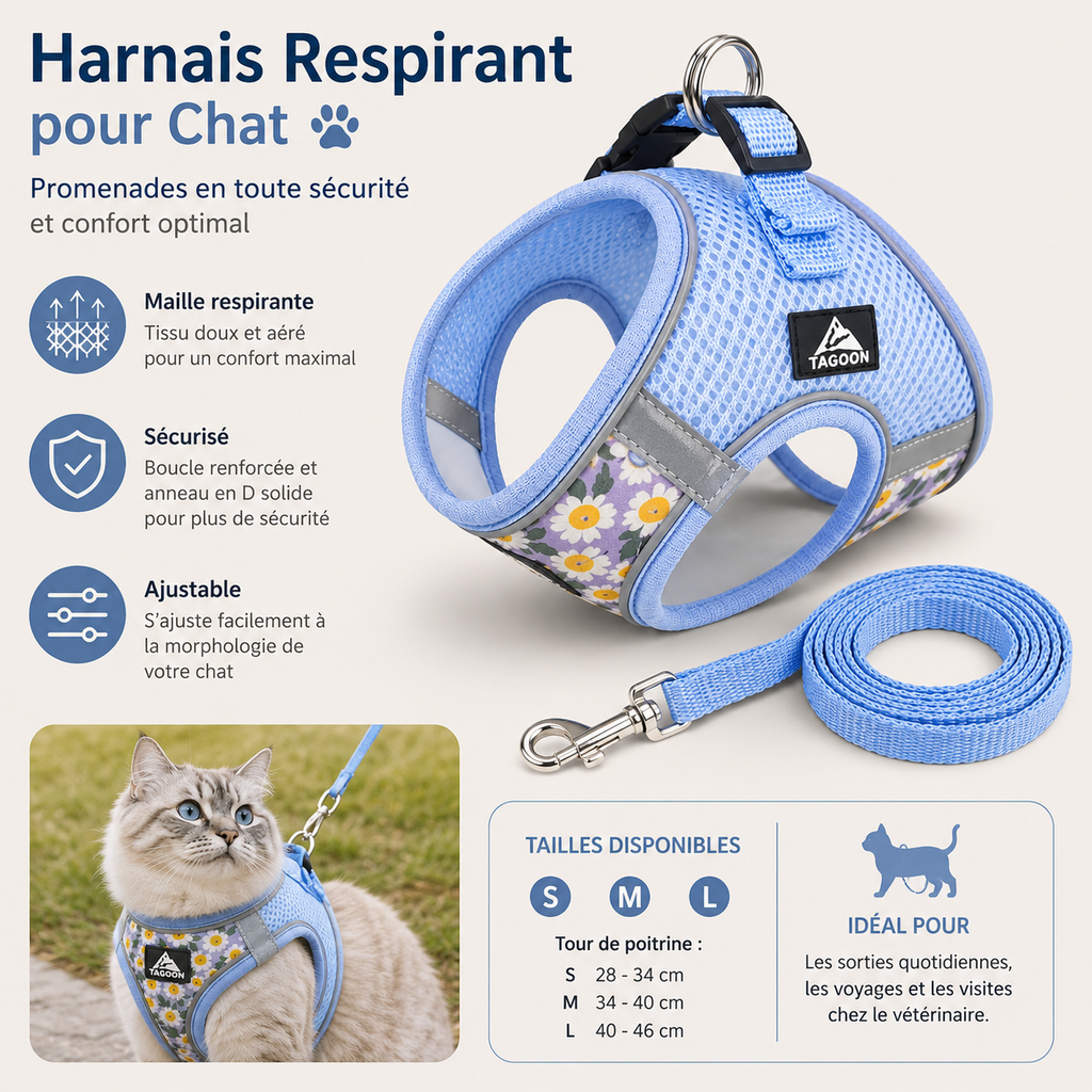 Pet Dog Harness No Pull Breathable Reflective Dog Harness and Leash Set Adjustable Pet Accessories Harness for Kittens Puppies
