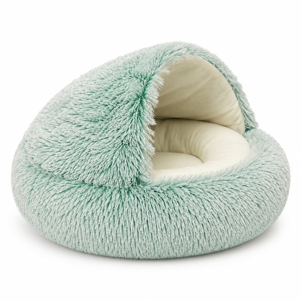 Cat Bed Pet Mattress Warm Soft Plush Pet Bed with Cover Round  Cat Dog  Sleeping Nest Cave for Small Dogs kitten