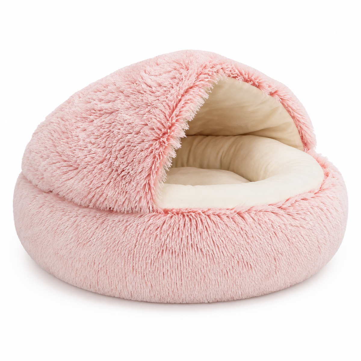 Cat Bed Pet Mattress Warm Soft Plush Pet Bed with Cover Round  Cat Dog  Sleeping Nest Cave for Small Dogs kitten