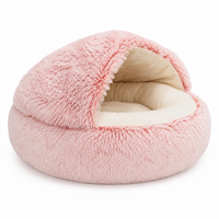 Cat Bed Pet Mattress Warm Soft Plush Pet Bed with Cover Round  Cat Dog  Sleeping Nest Cave for Small Dogs kitten