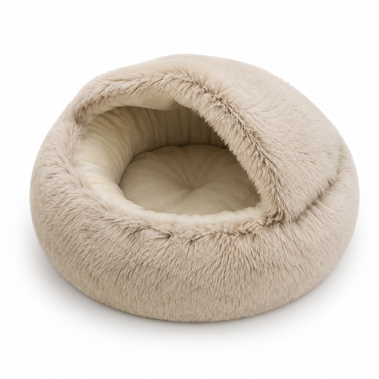 Cat Bed Pet Mattress Warm Soft Plush Pet Bed with Cover Round  Cat Dog  Sleeping Nest Cave for Small Dogs kitten