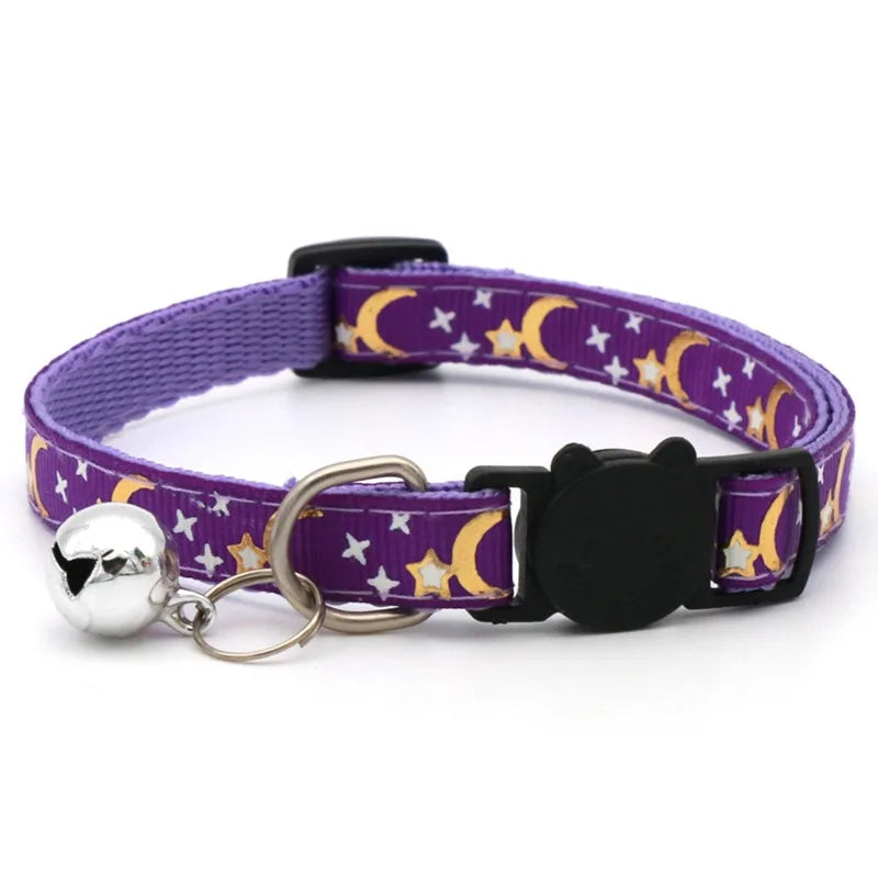 Collier Chat à Grelot Motif Empreintes