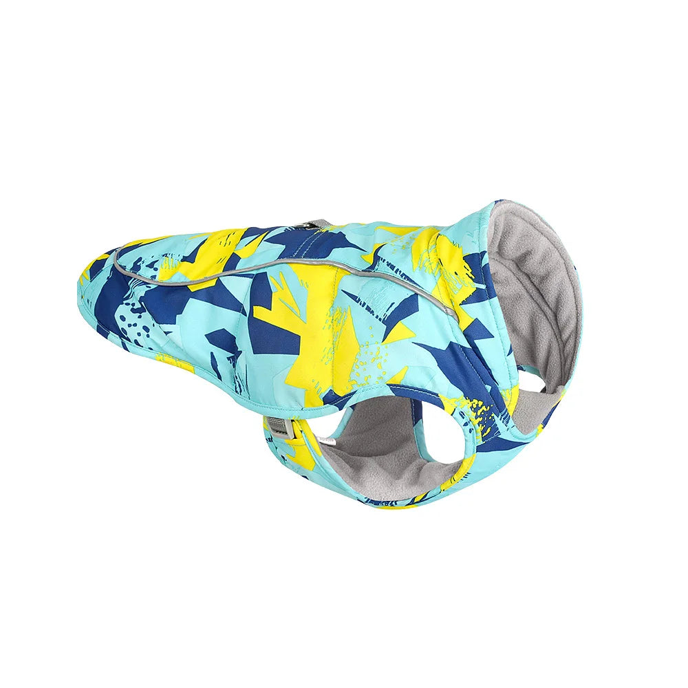 2022 New Winter Pet Dog Jacket Vest Harness Waterproof Reflective Dogs Clothing Coat Warm Outfits Pet Clothes Vest with Leash