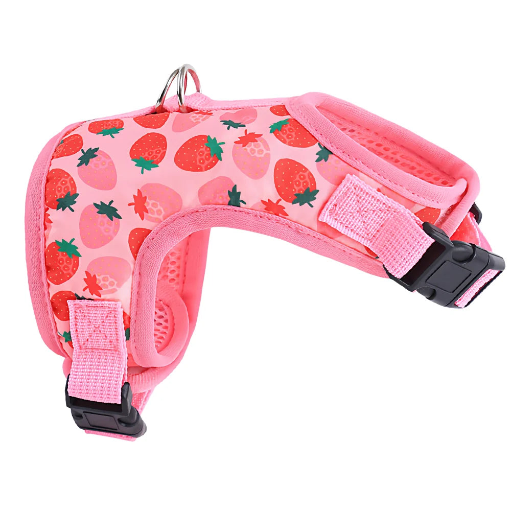 Summer Escape-Proof Cat Harness - 3D Mesh Breathable Vest with Reflective Stripes & Quick-Snap Leash Set