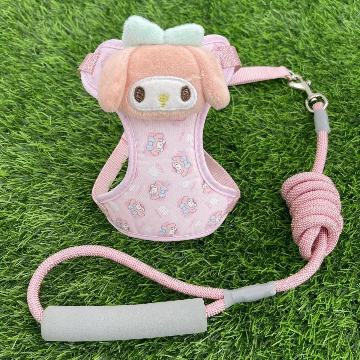 Anime Sanrio New Pochacco Traction Rope Break Free From Vest Small Cat Strap Rope Adjustable Dog Walking Leash Cartoon Kawaii