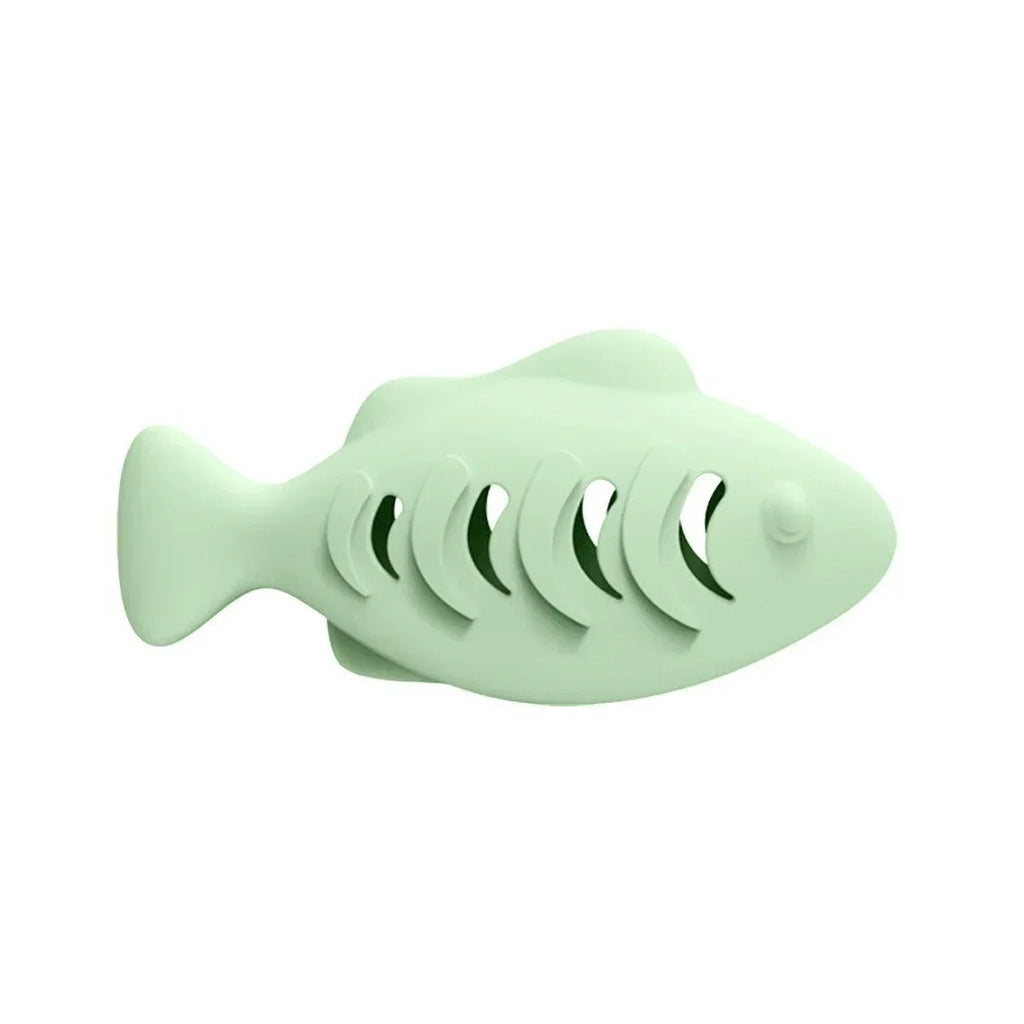 Jouet pour Chat Distributeur Herbe à Chat Forme Poisson