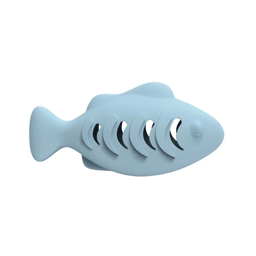 Jouet pour Chat Distributeur Herbe à Chat Forme Poisson