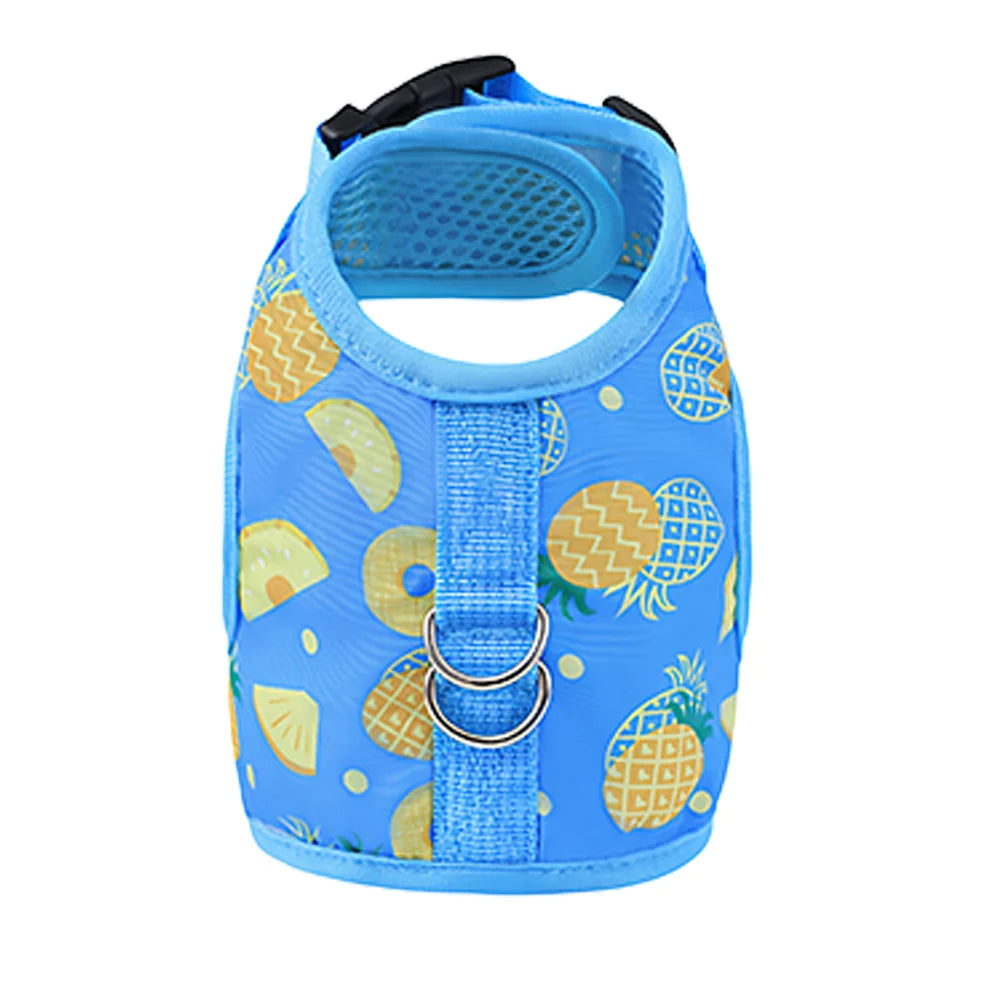 Summer Escape-Proof Cat Harness - 3D Mesh Breathable Vest with Reflective Stripes & Quick-Snap Leash Set