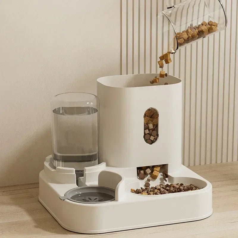 Distributeur de Croquettes et Eau Compact