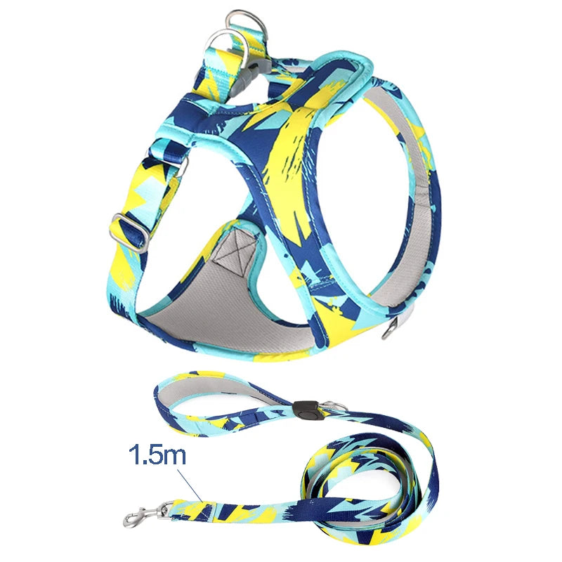 2022 New Winter Pet Dog Jacket Vest Harness Waterproof Reflective Dogs Clothing Coat Warm Outfits Pet Clothes Vest with Leash