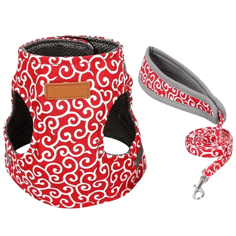 Cat Vest Harness and Leash Set Escape Proof Cat Japanese Style Harness for Outdoor Walking Pet Accessories Japanese Cat Collar